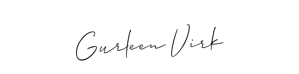 Gurleen Virk stylish signature style. Best Handwritten Sign (Allison_Script) for my name. Handwritten Signature Collection Ideas for my name Gurleen Virk. Gurleen Virk signature style 2 images and pictures png