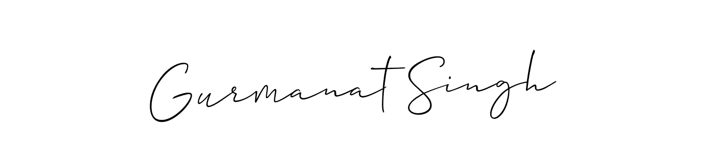 This is the best signature style for the Gurmanat Singh name. Also you like these signature font (Allison_Script). Mix name signature. Gurmanat Singh signature style 2 images and pictures png