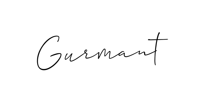 How to make Gurmant name signature. Use Allison_Script style for creating short signs online. This is the latest handwritten sign. Gurmant signature style 2 images and pictures png