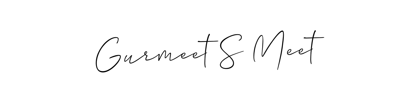 Best and Professional Signature Style for Gurmeet S Meet. Allison_Script Best Signature Style Collection. Gurmeet S Meet signature style 2 images and pictures png