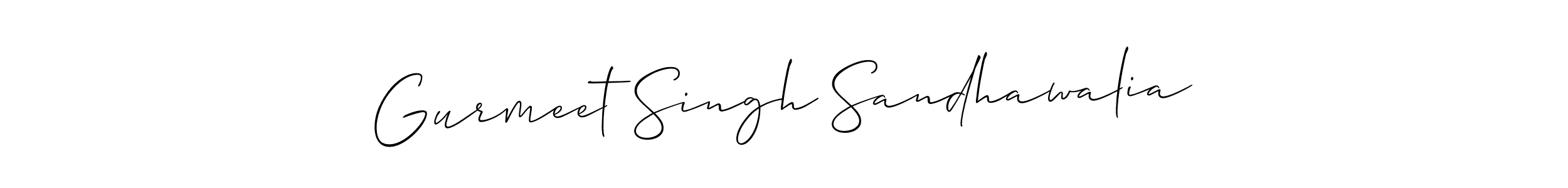 if you are searching for the best signature style for your name Gurmeet Singh Sandhawalia. so please give up your signature search. here we have designed multiple signature styles  using Allison_Script. Gurmeet Singh Sandhawalia signature style 2 images and pictures png