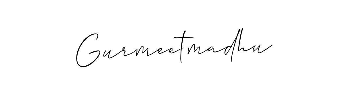 Make a short Gurmeetmadhu signature style. Manage your documents anywhere anytime using Allison_Script. Create and add eSignatures, submit forms, share and send files easily. Gurmeetmadhu signature style 2 images and pictures png