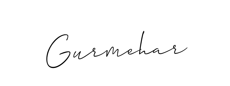Also we have Gurmehar name is the best signature style. Create professional handwritten signature collection using Allison_Script autograph style. Gurmehar signature style 2 images and pictures png