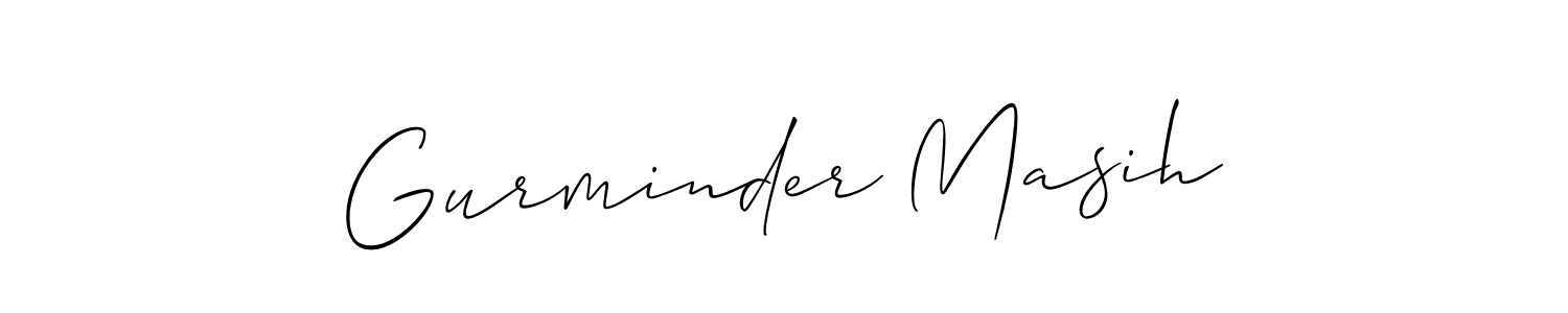 You should practise on your own different ways (Allison_Script) to write your name (Gurminder Masih) in signature. don't let someone else do it for you. Gurminder Masih signature style 2 images and pictures png