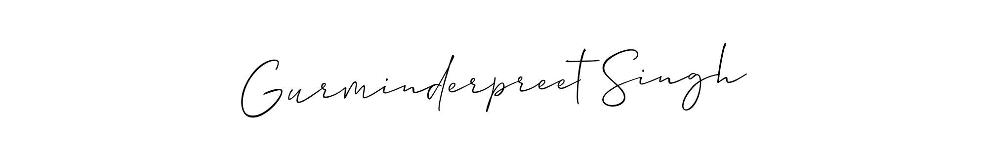 Create a beautiful signature design for name Gurminderpreet Singh. With this signature (Allison_Script) fonts, you can make a handwritten signature for free. Gurminderpreet Singh signature style 2 images and pictures png