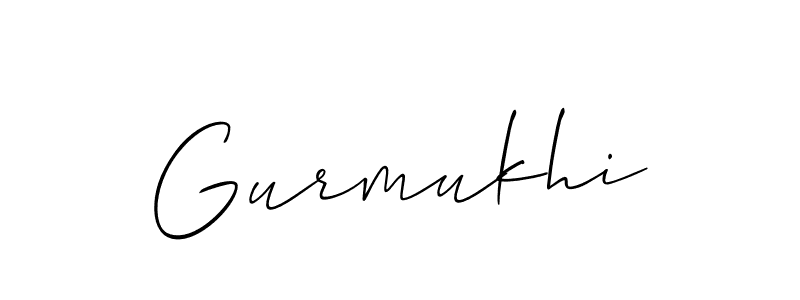 How to make Gurmukhi signature? Allison_Script is a professional autograph style. Create handwritten signature for Gurmukhi name. Gurmukhi signature style 2 images and pictures png
