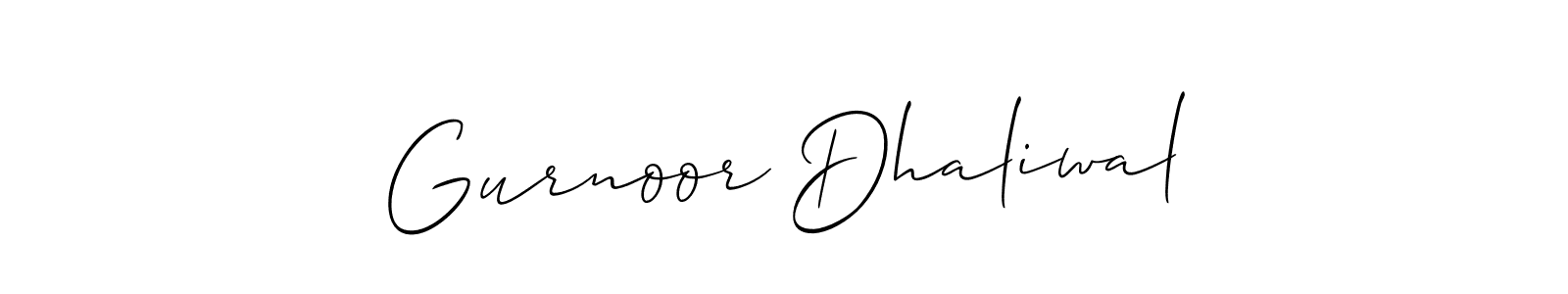 if you are searching for the best signature style for your name Gurnoor Dhaliwal. so please give up your signature search. here we have designed multiple signature styles  using Allison_Script. Gurnoor Dhaliwal signature style 2 images and pictures png
