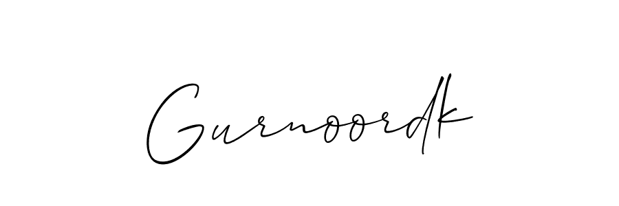 Make a short Gurnoordk signature style. Manage your documents anywhere anytime using Allison_Script. Create and add eSignatures, submit forms, share and send files easily. Gurnoordk signature style 2 images and pictures png