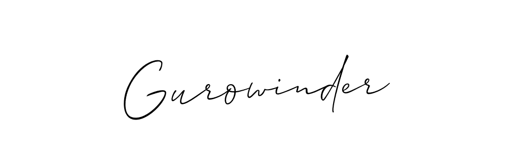 if you are searching for the best signature style for your name Gurowinder. so please give up your signature search. here we have designed multiple signature styles  using Allison_Script. Gurowinder signature style 2 images and pictures png