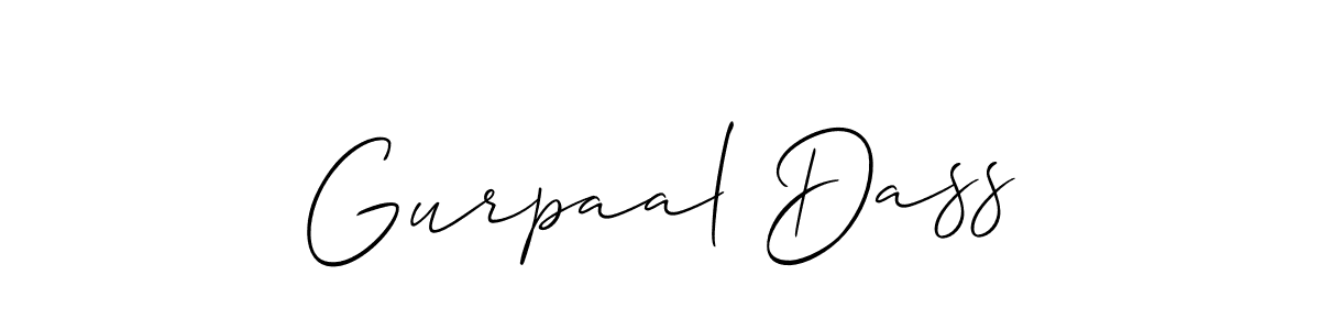 How to Draw Gurpaal Dass signature style? Allison_Script is a latest design signature styles for name Gurpaal Dass. Gurpaal Dass signature style 2 images and pictures png