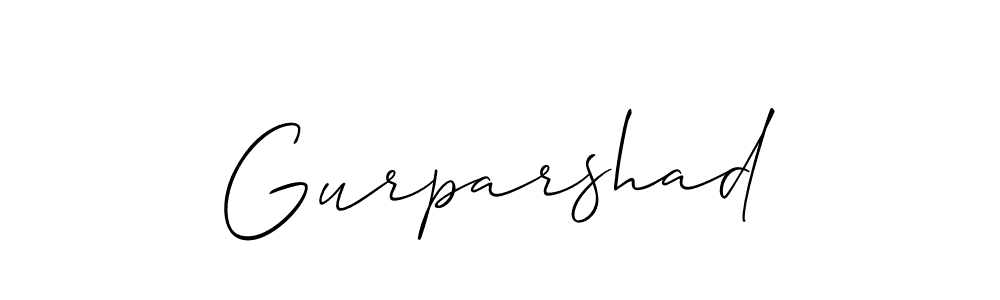 The best way (Allison_Script) to make a short signature is to pick only two or three words in your name. The name Gurparshad include a total of six letters. For converting this name. Gurparshad signature style 2 images and pictures png