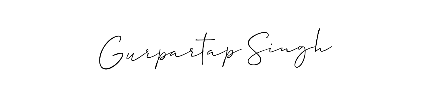 How to make Gurpartap Singh signature? Allison_Script is a professional autograph style. Create handwritten signature for Gurpartap Singh name. Gurpartap Singh signature style 2 images and pictures png