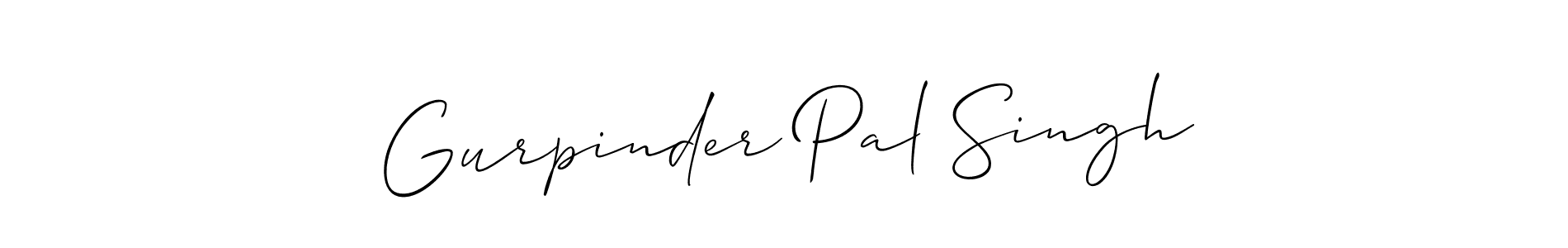 Design your own signature with our free online signature maker. With this signature software, you can create a handwritten (Allison_Script) signature for name Gurpinder Pal Singh. Gurpinder Pal Singh signature style 2 images and pictures png