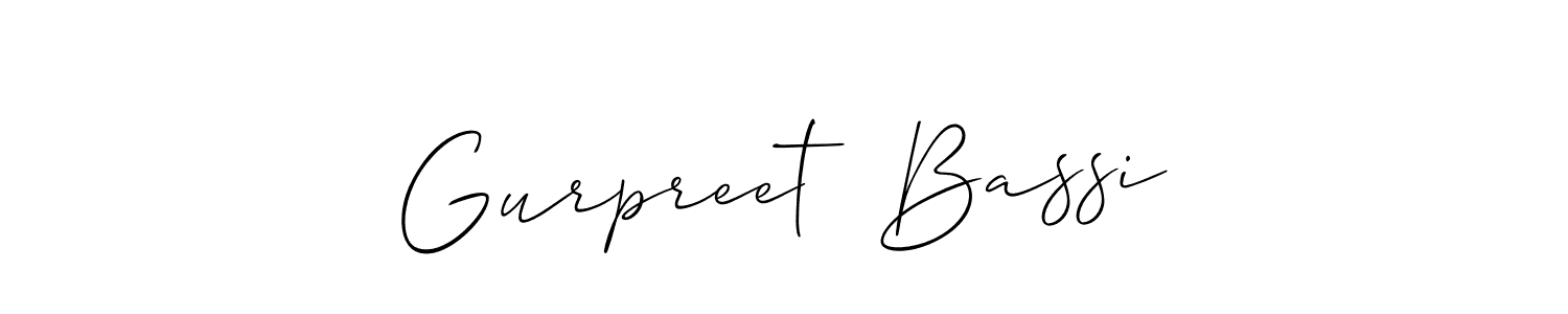 Gurpreet  Bassi stylish signature style. Best Handwritten Sign (Allison_Script) for my name. Handwritten Signature Collection Ideas for my name Gurpreet  Bassi. Gurpreet  Bassi signature style 2 images and pictures png