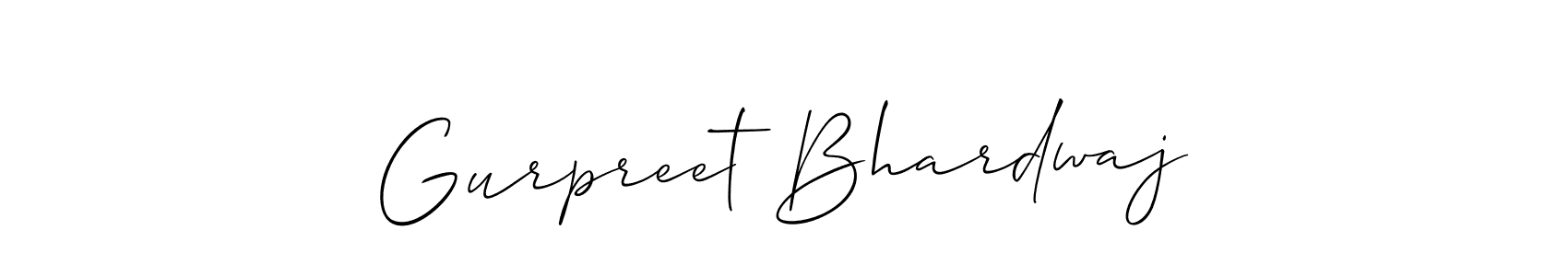 Create a beautiful signature design for name Gurpreet Bhardwaj. With this signature (Allison_Script) fonts, you can make a handwritten signature for free. Gurpreet Bhardwaj signature style 2 images and pictures png