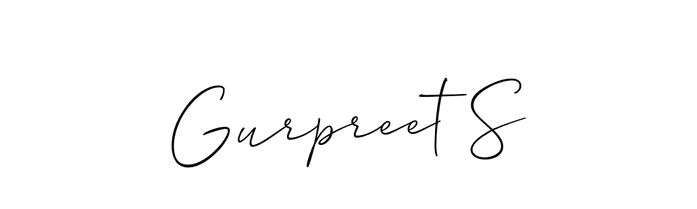 if you are searching for the best signature style for your name Gurpreet S. so please give up your signature search. here we have designed multiple signature styles  using Allison_Script. Gurpreet S signature style 2 images and pictures png