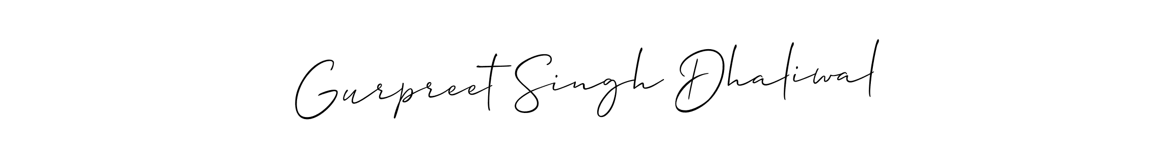 Create a beautiful signature design for name Gurpreet Singh Dhaliwal. With this signature (Allison_Script) fonts, you can make a handwritten signature for free. Gurpreet Singh Dhaliwal signature style 2 images and pictures png