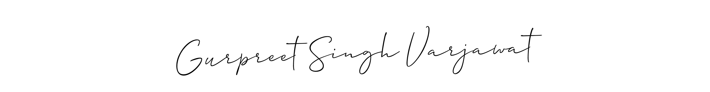 The best way (Allison_Script) to make a short signature is to pick only two or three words in your name. The name Gurpreet Singh Varjawat include a total of six letters. For converting this name. Gurpreet Singh Varjawat signature style 2 images and pictures png