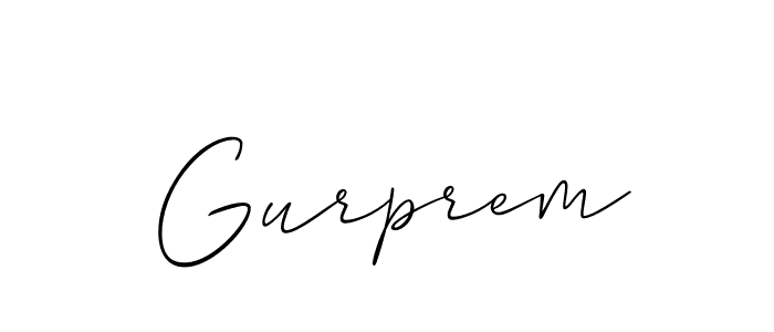 Allison_Script is a professional signature style that is perfect for those who want to add a touch of class to their signature. It is also a great choice for those who want to make their signature more unique. Get Gurprem name to fancy signature for free. Gurprem signature style 2 images and pictures png