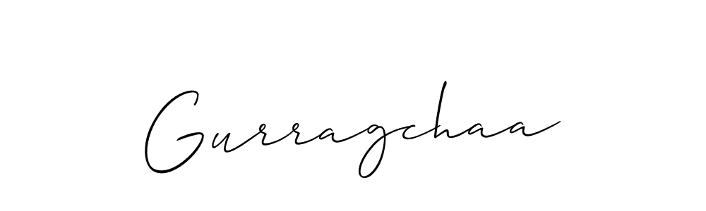 Use a signature maker to create a handwritten signature online. With this signature software, you can design (Allison_Script) your own signature for name Gurragchaa. Gurragchaa signature style 2 images and pictures png