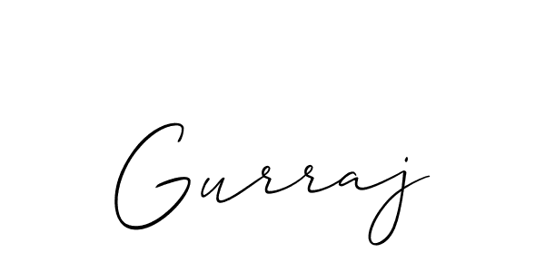 Best and Professional Signature Style for Gurraj. Allison_Script Best Signature Style Collection. Gurraj signature style 2 images and pictures png