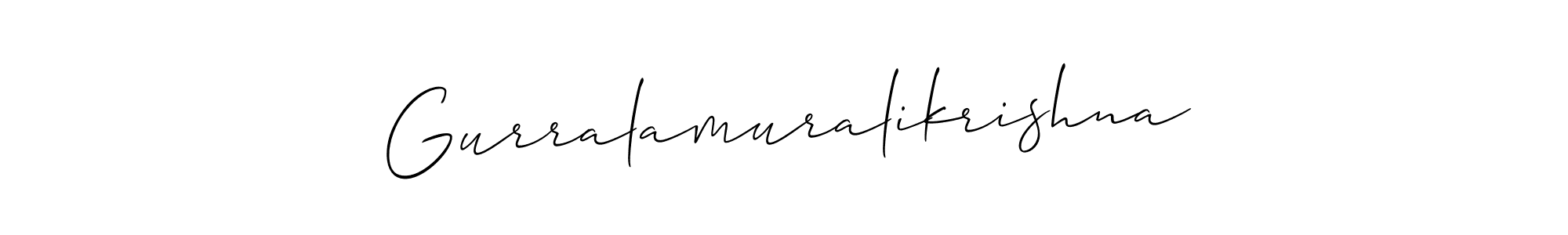 How to Draw Gurralamuralikrishna signature style? Allison_Script is a latest design signature styles for name Gurralamuralikrishna. Gurralamuralikrishna signature style 2 images and pictures png