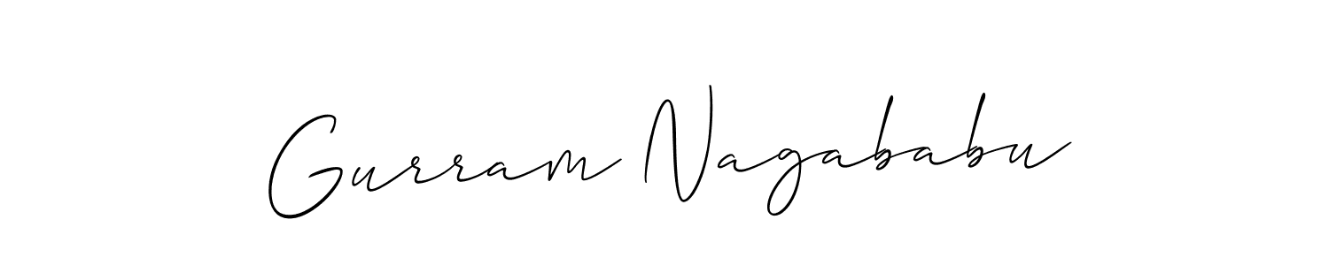 Make a beautiful signature design for name Gurram Nagababu. Use this online signature maker to create a handwritten signature for free. Gurram Nagababu signature style 2 images and pictures png