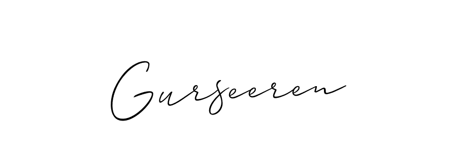 Once you've used our free online signature maker to create your best signature Allison_Script style, it's time to enjoy all of the benefits that Gurseeren name signing documents. Gurseeren signature style 2 images and pictures png