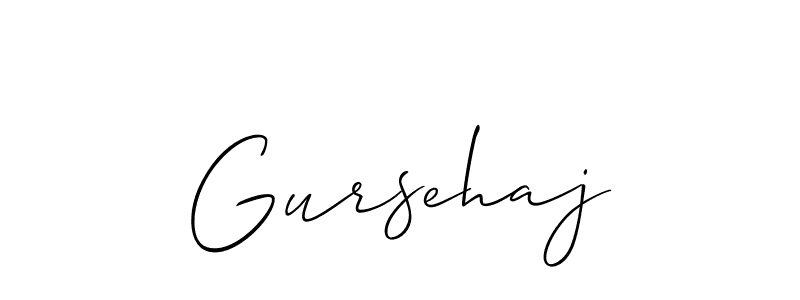 It looks lik you need a new signature style for name Gursehaj. Design unique handwritten (Allison_Script) signature with our free signature maker in just a few clicks. Gursehaj signature style 2 images and pictures png