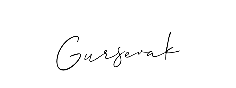 You should practise on your own different ways (Allison_Script) to write your name (Gursevak) in signature. don't let someone else do it for you. Gursevak signature style 2 images and pictures png