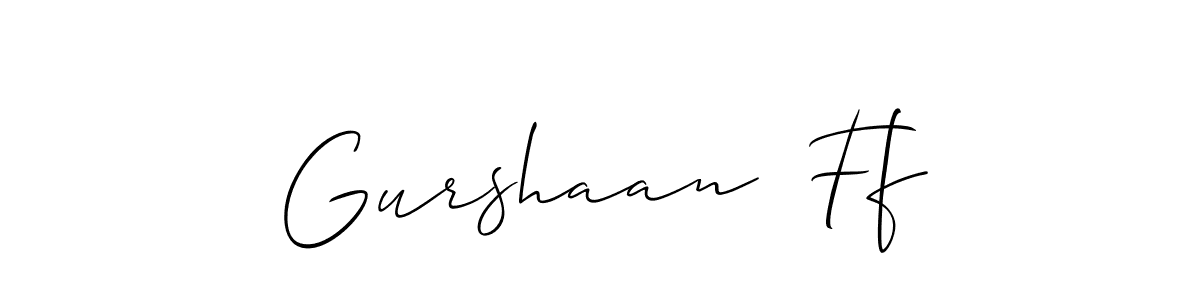 Once you've used our free online signature maker to create your best signature Allison_Script style, it's time to enjoy all of the benefits that Gurshaan  Ff name signing documents. Gurshaan  Ff signature style 2 images and pictures png