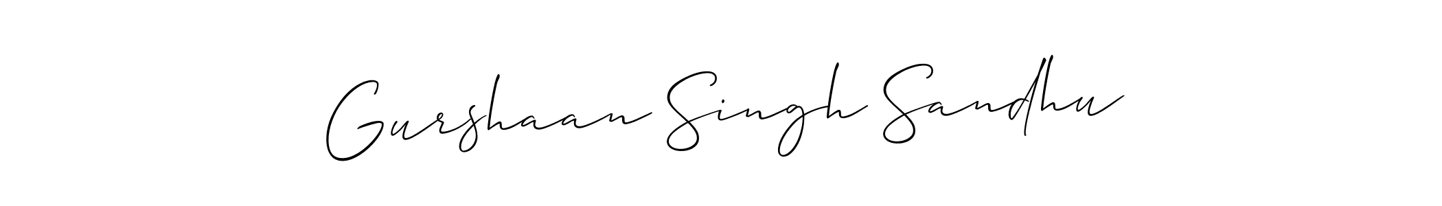 if you are searching for the best signature style for your name Gurshaan Singh Sandhu. so please give up your signature search. here we have designed multiple signature styles  using Allison_Script. Gurshaan Singh Sandhu signature style 2 images and pictures png