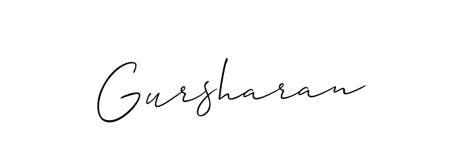 It looks lik you need a new signature style for name Gursharan. Design unique handwritten (Allison_Script) signature with our free signature maker in just a few clicks. Gursharan signature style 2 images and pictures png