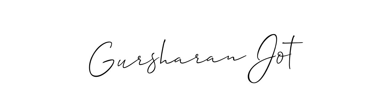 Best and Professional Signature Style for Gursharan Jot. Allison_Script Best Signature Style Collection. Gursharan Jot signature style 2 images and pictures png