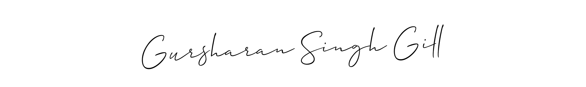 Make a short Gursharan Singh Gill signature style. Manage your documents anywhere anytime using Allison_Script. Create and add eSignatures, submit forms, share and send files easily. Gursharan Singh Gill signature style 2 images and pictures png