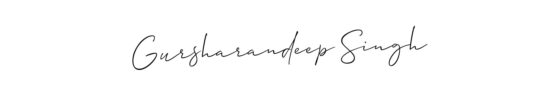 How to Draw Gursharandeep Singh signature style? Allison_Script is a latest design signature styles for name Gursharandeep Singh. Gursharandeep Singh signature style 2 images and pictures png