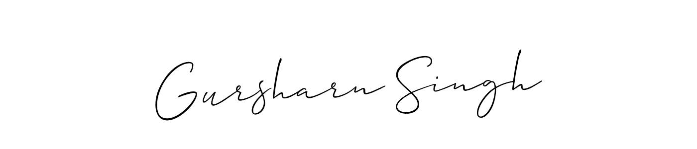 It looks lik you need a new signature style for name Gursharn Singh. Design unique handwritten (Allison_Script) signature with our free signature maker in just a few clicks. Gursharn Singh signature style 2 images and pictures png