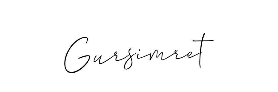 How to Draw Gursimret signature style? Allison_Script is a latest design signature styles for name Gursimret. Gursimret signature style 2 images and pictures png