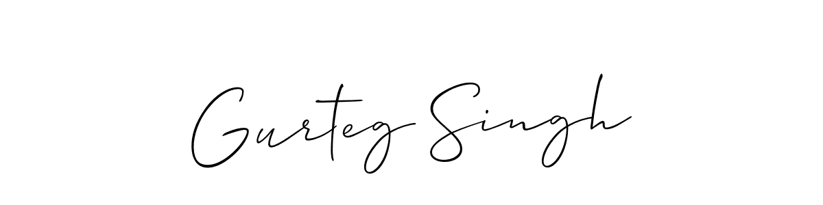This is the best signature style for the Gurteg Singh name. Also you like these signature font (Allison_Script). Mix name signature. Gurteg Singh signature style 2 images and pictures png