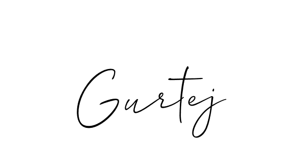 How to make Gurtej name signature. Use Allison_Script style for creating short signs online. This is the latest handwritten sign. Gurtej signature style 2 images and pictures png