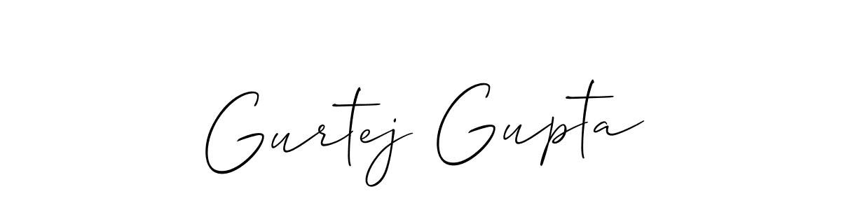 Make a short Gurtej Gupta signature style. Manage your documents anywhere anytime using Allison_Script. Create and add eSignatures, submit forms, share and send files easily. Gurtej Gupta signature style 2 images and pictures png