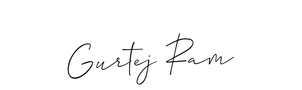 Create a beautiful signature design for name Gurtej Ram. With this signature (Allison_Script) fonts, you can make a handwritten signature for free. Gurtej Ram signature style 2 images and pictures png