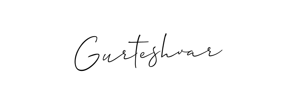 Create a beautiful signature design for name Gurteshvar. With this signature (Allison_Script) fonts, you can make a handwritten signature for free. Gurteshvar signature style 2 images and pictures png