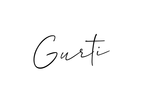 Also we have Gurti name is the best signature style. Create professional handwritten signature collection using Allison_Script autograph style. Gurti signature style 2 images and pictures png