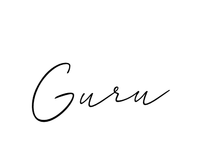 It looks lik you need a new signature style for name Guru. Design unique handwritten (Allison_Script) signature with our free signature maker in just a few clicks. Guru signature style 2 images and pictures png