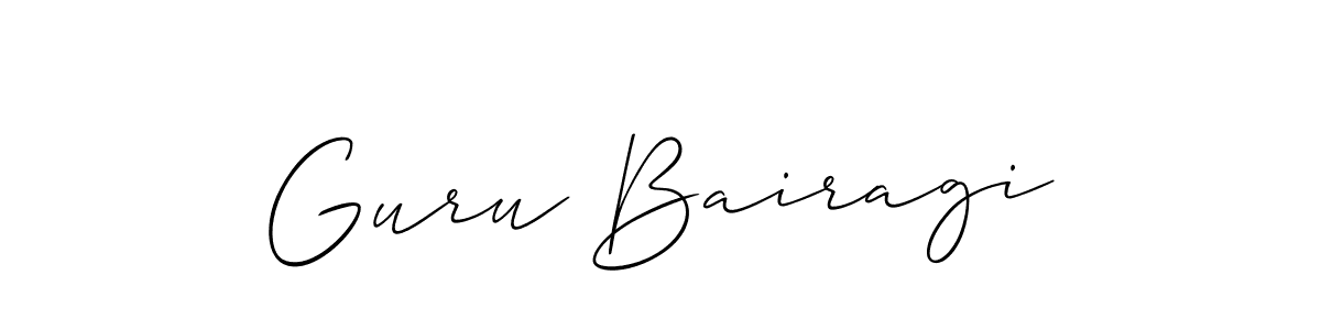 Make a beautiful signature design for name Guru Bairagi. Use this online signature maker to create a handwritten signature for free. Guru Bairagi signature style 2 images and pictures png