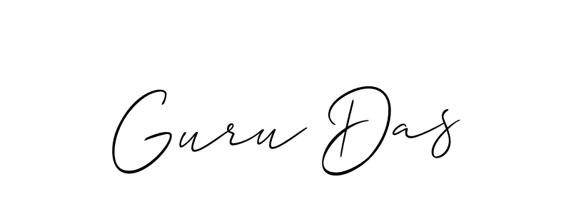 Guru Das stylish signature style. Best Handwritten Sign (Allison_Script) for my name. Handwritten Signature Collection Ideas for my name Guru Das. Guru Das signature style 2 images and pictures png
