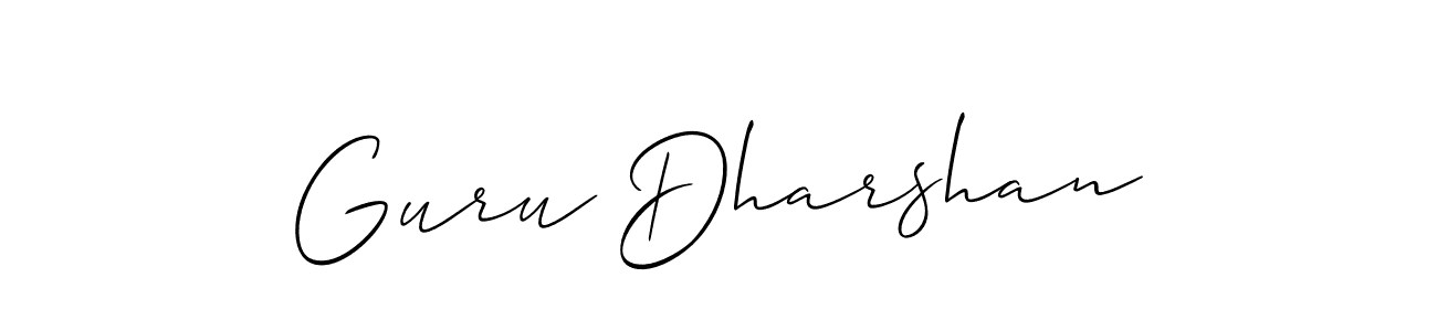 Make a beautiful signature design for name Guru Dharshan. Use this online signature maker to create a handwritten signature for free. Guru Dharshan signature style 2 images and pictures png