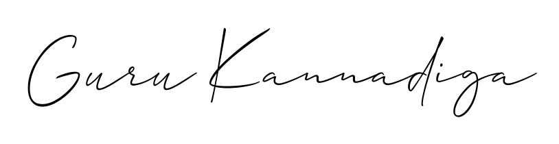 Allison_Script is a professional signature style that is perfect for those who want to add a touch of class to their signature. Get Guru Kannadiga name fancy signature for free. Guru Kannadiga signature style 2 images and pictures png