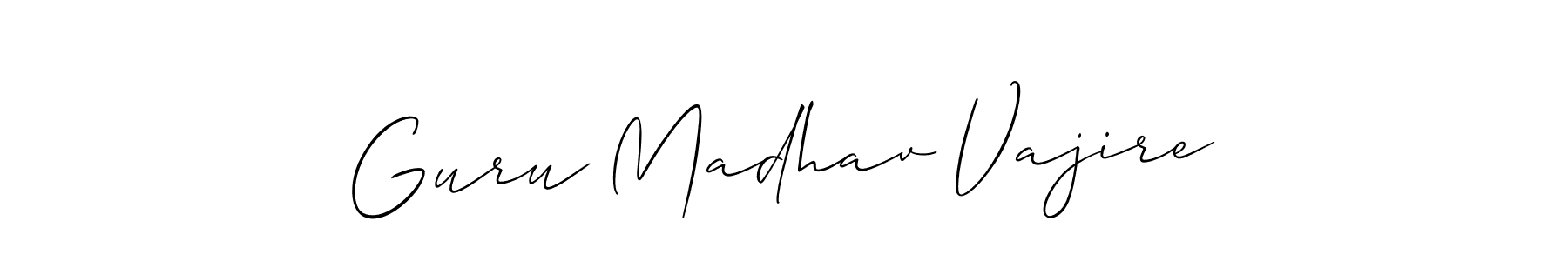 Make a beautiful signature design for name Guru Madhav Vajire. Use this online signature maker to create a handwritten signature for free. Guru Madhav Vajire signature style 2 images and pictures png